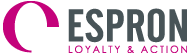 Lettertype icoon voor marketingsbedrijf in de kleuren grijs en roze